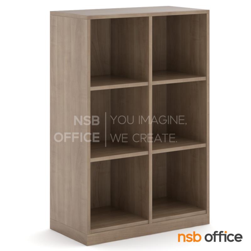 C07A096:ชั้นวางของอเนกประสงค์ 6 ช่องโล่ง รุ่น Zynthor (ซินธอร์) ขนาด 80W*40D*120H cm.  