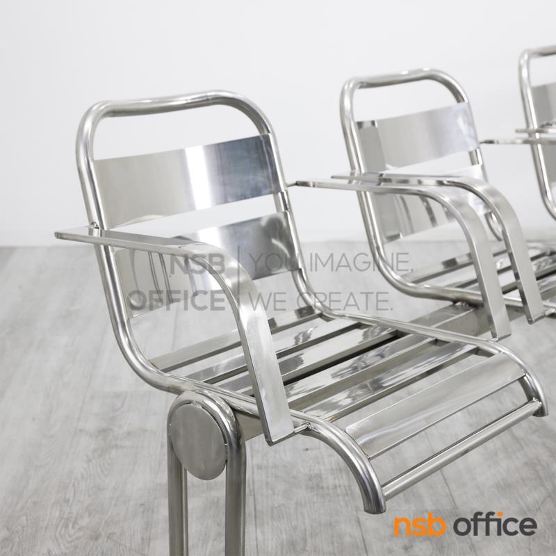 เก้าอี้นั่งคอยสแตนเลสล้วน 4 ที่นั่ง  รุ่น Geforce (จีฟอร์ซ)  