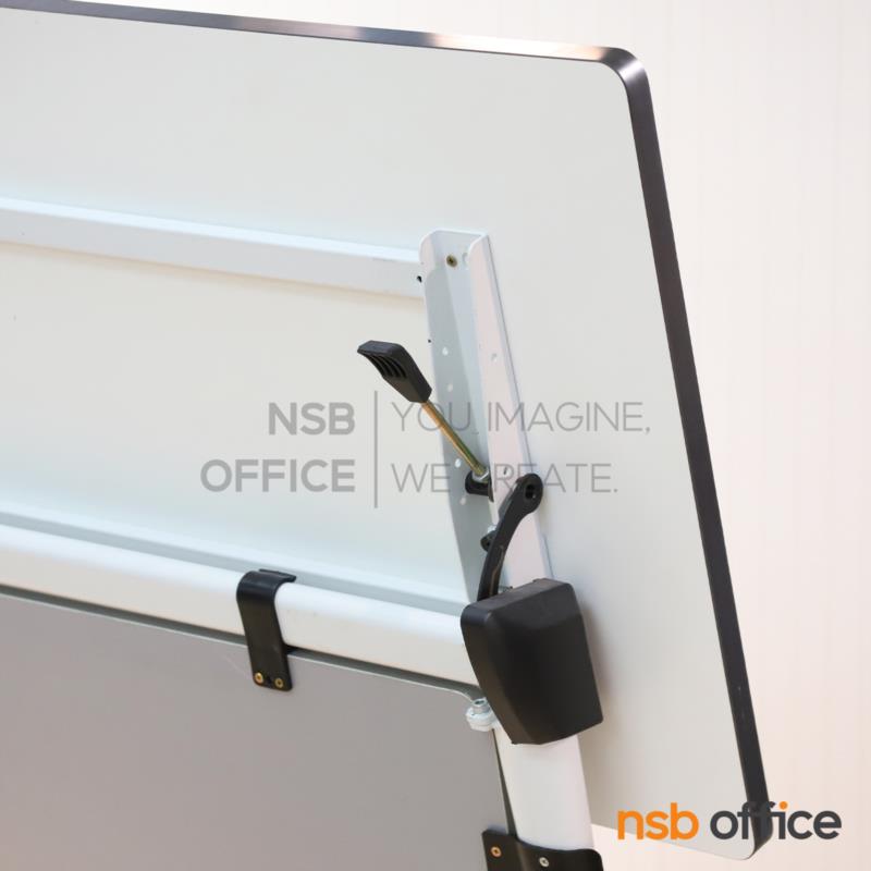 โต๊ะประชุมพับได้ล้อเลื่อน รุ่น Wellington (เวลลิงตัน)  บังตาสีเทา