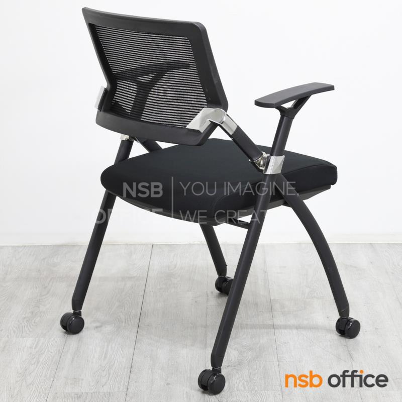 เก้าอี้สัมมนาหลังเน็ต รุ่น Donovan I (โดโนแวน 1)  ขาเหล็กพ่นสีดำ