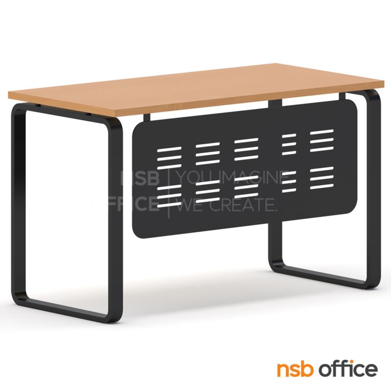 โต๊ะทำงาน รุ่น Cinnamon (ชินาม่อน)  บังตาและโครงขาเหล็ก