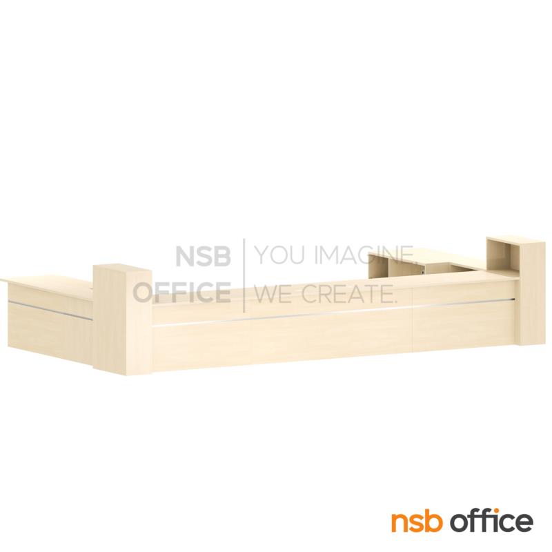 เคาน์เตอร์โรงพยาบาล ทรงตัวยู รุ่น Syntergo (ซินเทอร์โก) ขนาด 520W cm. พร้อมช่องวาง Printer แบบรางเลื่อน