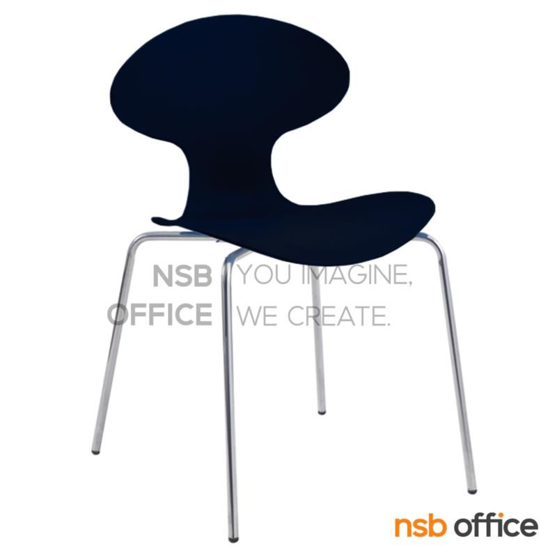 B05A127:เก้าอี้อเนกประสงค์เฟรมโพลี่ รุ่น Pita (พิต้า)  ขาเหล็กชุบโครเมี่ยม