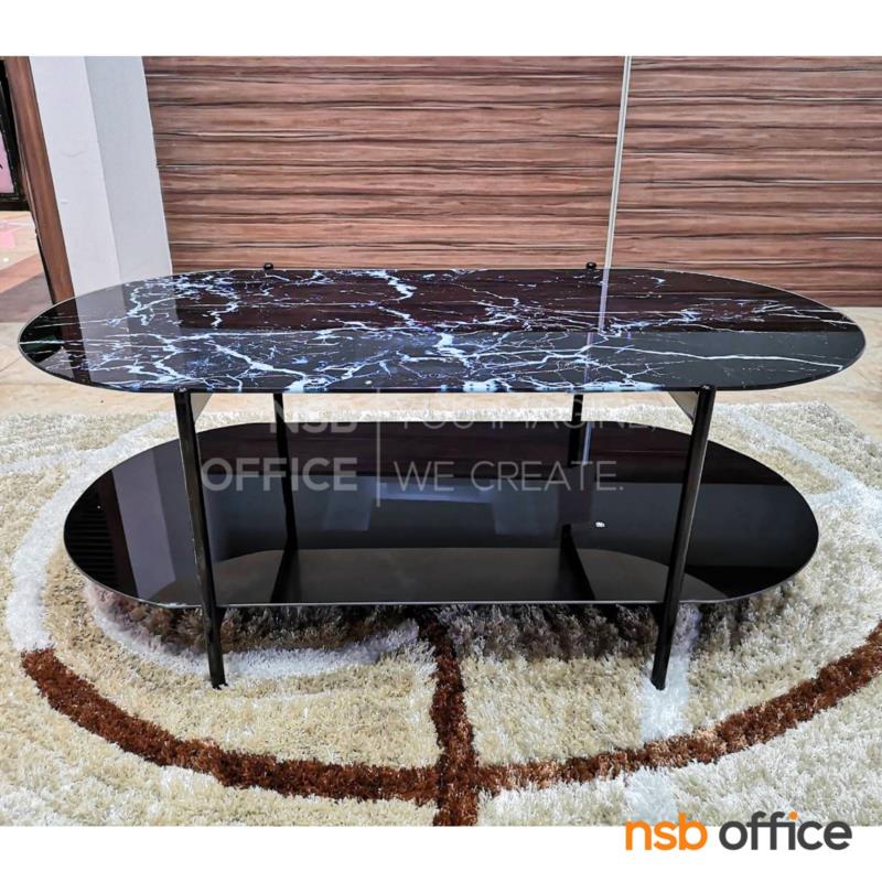 โต๊ะกลางหน้ากระจก รุ่น Hardy (ฮาร์ดี้)  โครงเหล็ก