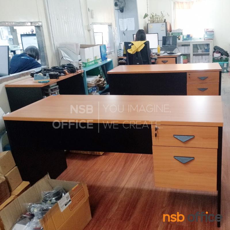 โต๊ะทำงาน 2 ลิ้นชัก รุ่น Jam (แจม) ขนาด 120W, 150W cm.  เมลามีน