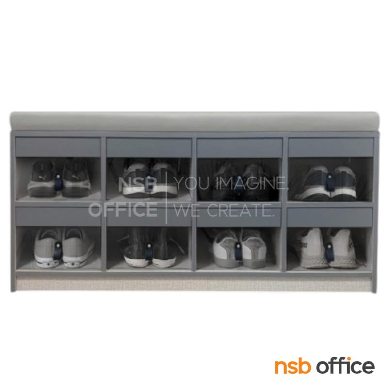 G05A110:ตู้เก็บรองเท้า รุ่น Baren (บาเรน) ขนาด 8 ช่อง บานเปิดอะคริลิคใส