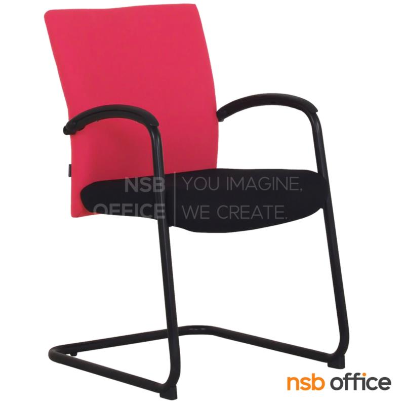 B04A188:เก้าอี้รับแขกขาตัวซี รุ่น Shoe flower (ชู ฟลาวเวอร์)  ขาเหล็กพ่นดำ