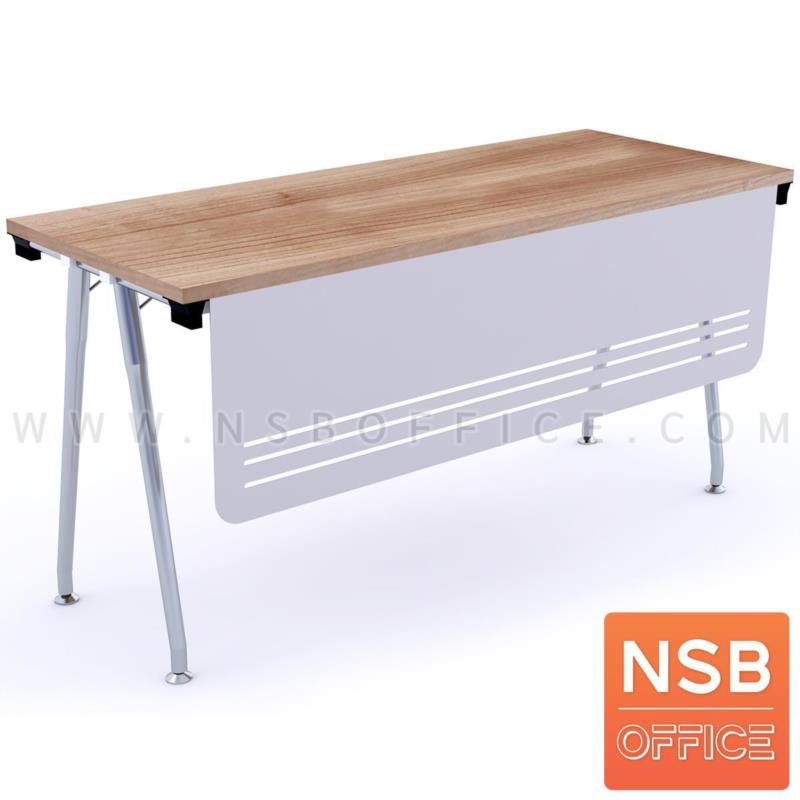 โต๊ะประชุมพับเก็บได้ รุ่น  Berline (เบอไลน์) ขนาด 150W, 180W (60D ,75D) cm.  พร้อมบังโป๊เหล็ก ขาเหล็ก