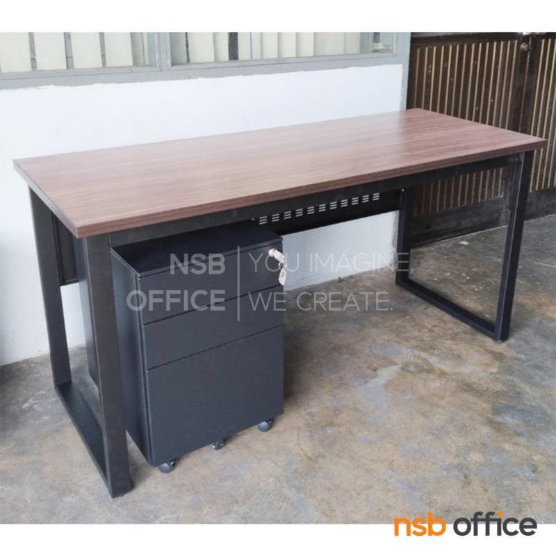 โต๊ะทำงาน บังตาเหล็ก รุ่น Aaron III (อาร์รอน 3)  120W ,150W cm. พร้อมตู้ลิ้นชักล้อเลื่อน