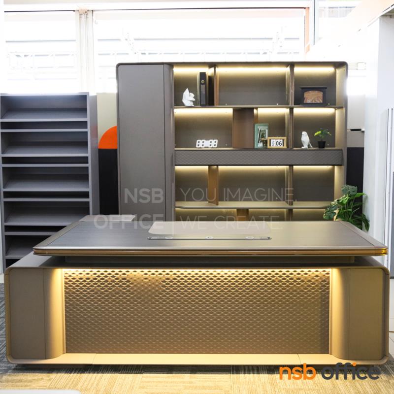 A30A066:โต๊ะทำงานผู้บริหารตัวแอล  รุ่น Qubix (คิวบิกซ์) ขนาดเริ่มต้น 220W cm. 