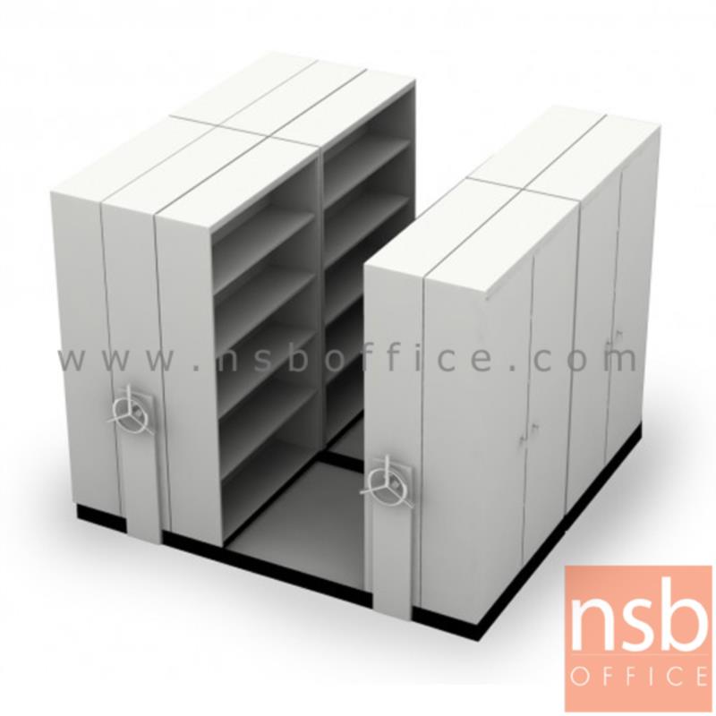 ตู้รางเลื่อนแบบพวงมาลัย 2 ตอน TAIYO GT รุ่น CPT-205 ,CPT-207 ,CPT-209 ขนาด 5, 7, 9 ตู้ (มาตรฐาน มอก. 2560)