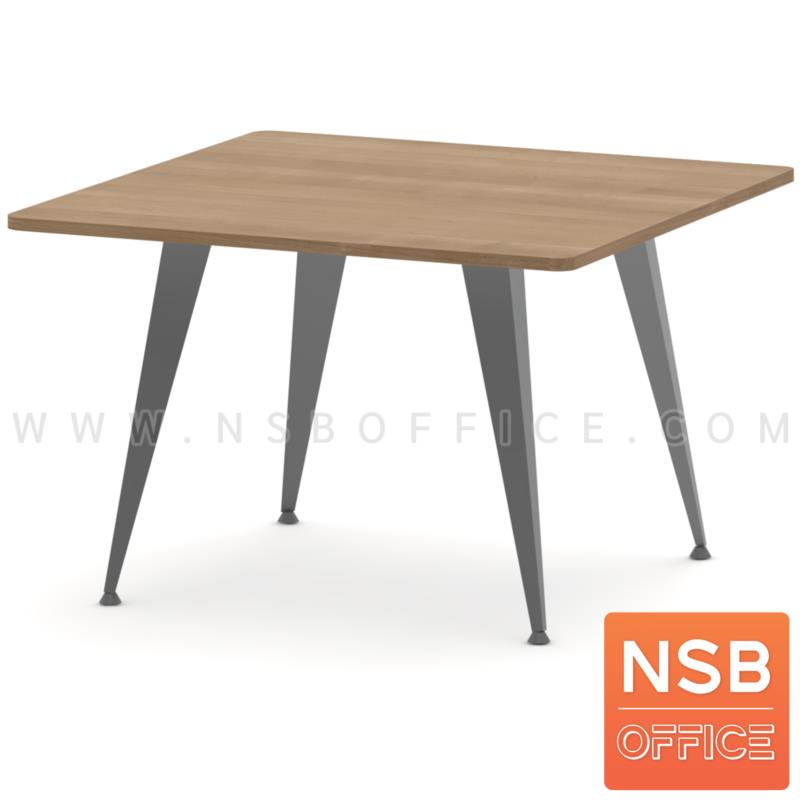 A05A245:โต๊ะประชุมทรงสี่เหลี่ยมมุมมน รุ่น Eminem (เอ็มมิเนม) ขนาด 120W ,150W cm. ขาเหล็กทรงสามเหลี่ยมพีระมิด