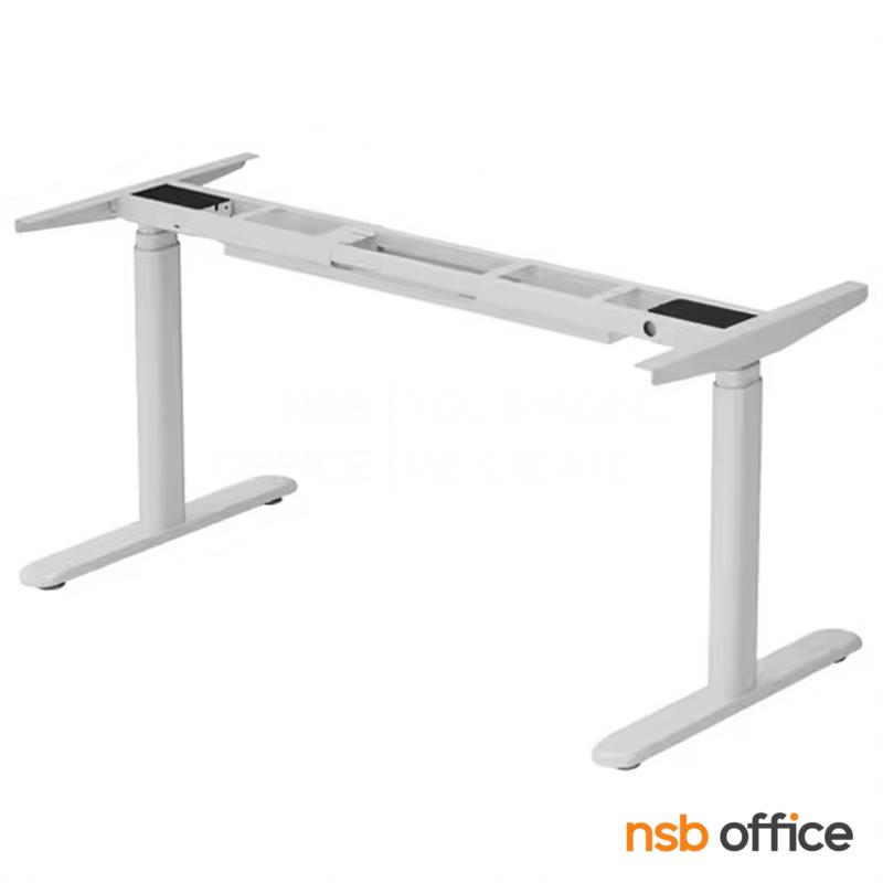 J02A030:โครงขาปรับระดับแบบโต๊ะตรง (2 motors) ปรับความกว้างได้ 120-180 cm รุ่น Orlean (ออร์ลีน)  ขาเหล็กกลมมน