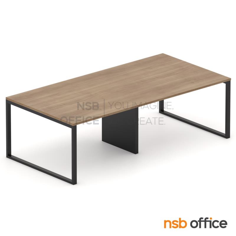A05A267:โต๊ะประชุมขาเหล็กกล่อง รุ่น Aichi (ไอจิ)  ขนาด 240W*120D*75H cm. 