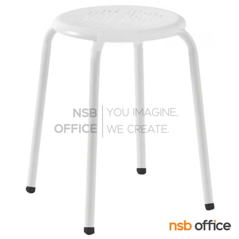 เก้าอี้สตูลกลมที่นั่งเหล็ก รุ่น Danica (ดานิก้า) ขาเหล็ก (จำหน่ายยกกล่อง 12 ตัว) 