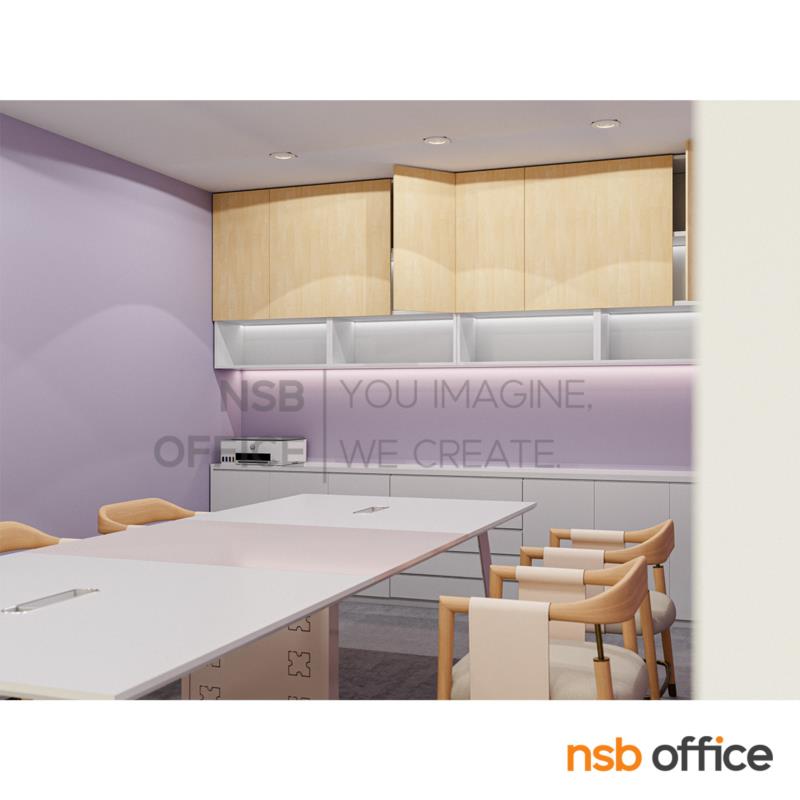 ตู้แขวนลอย บานเปิด-ช่องโล่ง รุ่น Mustaine II (มัสเทน2) ขนาด 120W ,150W*110H cm.  บานเพ่