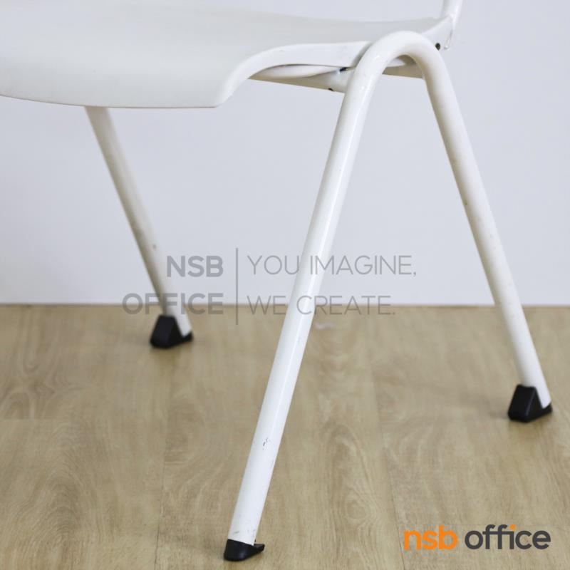 เก้าอี้อเนกประสงค์เฟรมโพลี่ รุ่น Linda (ลินดา)  ขาเหล็กพ่นขาว
