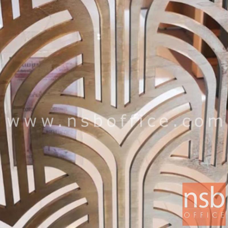 ฉากกั้นห้อง 3 บานพับไม้ รุ่น Boston Tea (บอสตันที) ขนาด 120W*170H cm. 