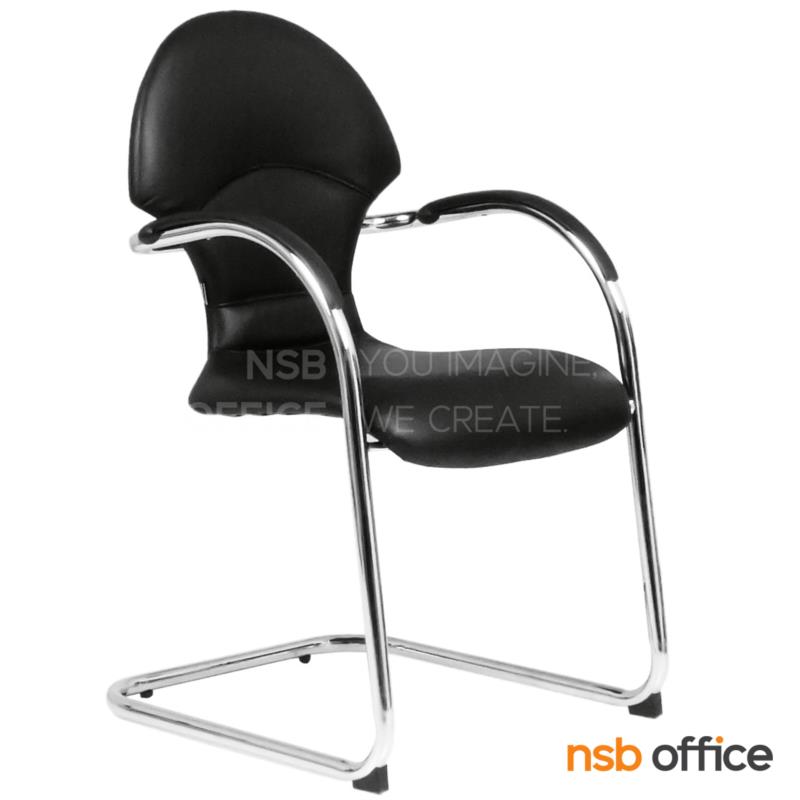 B04A133:เก้าอี้รับแขกขาตัวซี  รุ่น LG 1/GM  ขาเหล็กชุบโครเมี่ยม