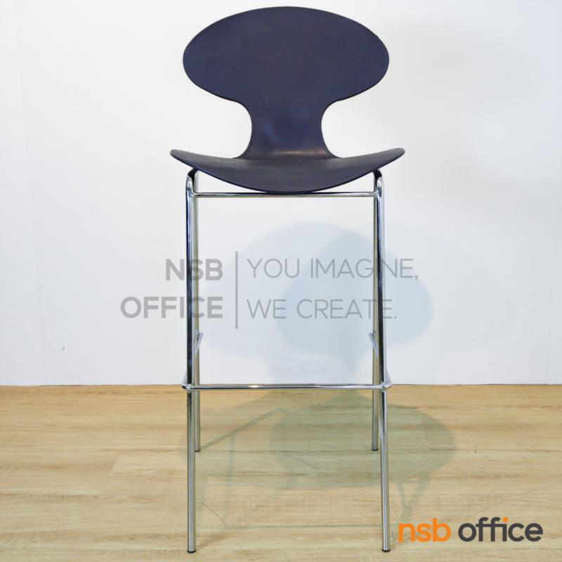 เก้าอี้บาร์สูง รุ่น Enrich (เอนริช)  ขาเหล็กชุบโครเมี่ยม