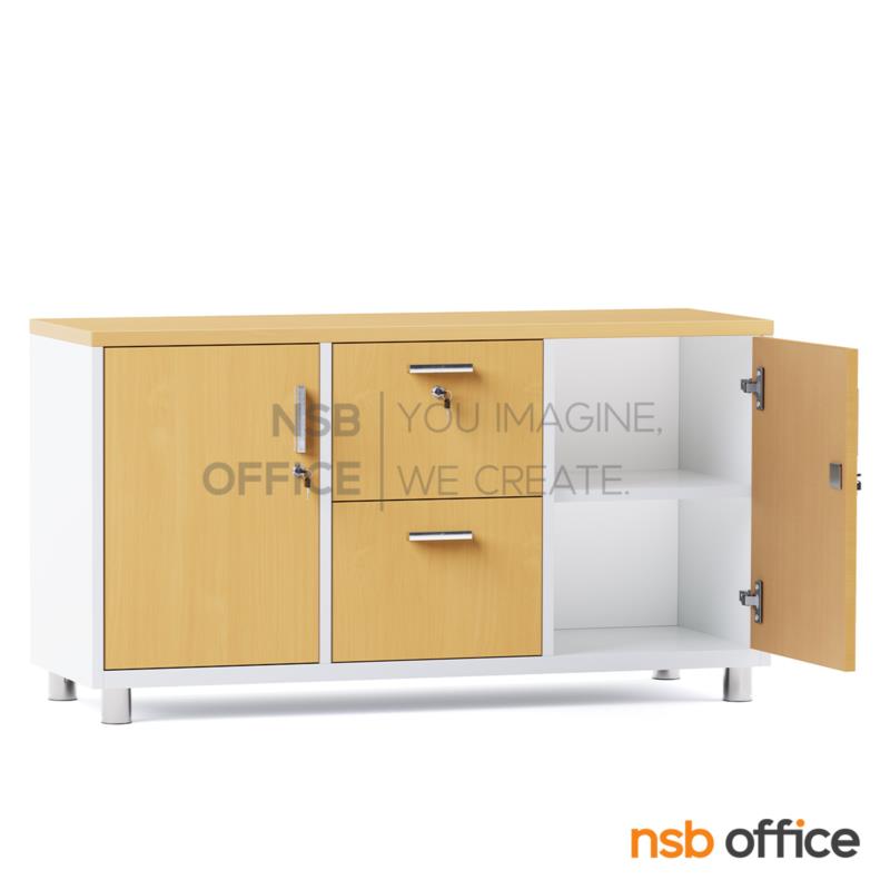 ตู้เอกสาร สูง 65 cm. วางข้างโต๊ะ รุ่น Milin (มิลิน)   ขาเหล็ก