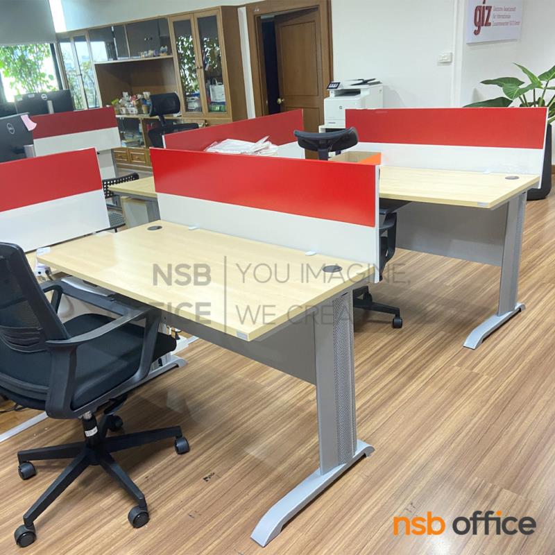 มินิสกรีนไม้เมลามีน พร้อมแถบเหล็กติด magnet รุ่น MS05WS (แบบหนีบหน้าโต๊ะหนาพิเศษ) 120W*40H cm  