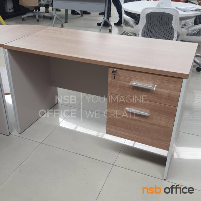โต๊ะทำงาน 2 ลิ้นชัก รุ่น Veldor (เวลดอร์) ขนาด 120W*60D และ 150W*75D cm.  เมลามีนฟรอยด์