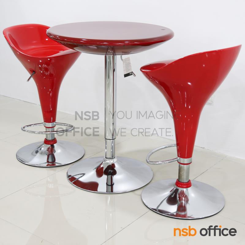 L08A128:ชุดโต๊ะบาร์หน้าท็อปกลม 2 ที่นั่ง รุ่น Duranta (ดูรันทา) ขนาด 60Dicm.  พร้อมเก้าอี้บาร์