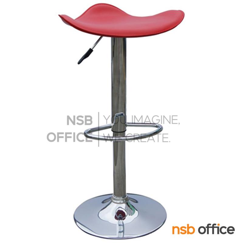 เก้าอี้บาร์สูงหนังเทียม รุ่น BH-741-SMART ขนาด 46W cm. โช๊คแก๊ส ขาโครเมี่ยมฐานจานกลม  (จำหน่ายยกกล่อง กล่องละ 2 ตัว)