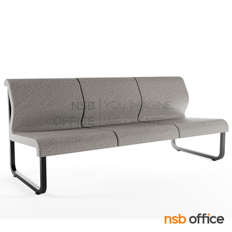 B12A129:โซฟารับแขก  รุ่น Denzel (เดนเซล) ขนาด 58W ,116W ,174W cm. ไม่มีเท้าแขน โครงเหล็กพ่นดำ  