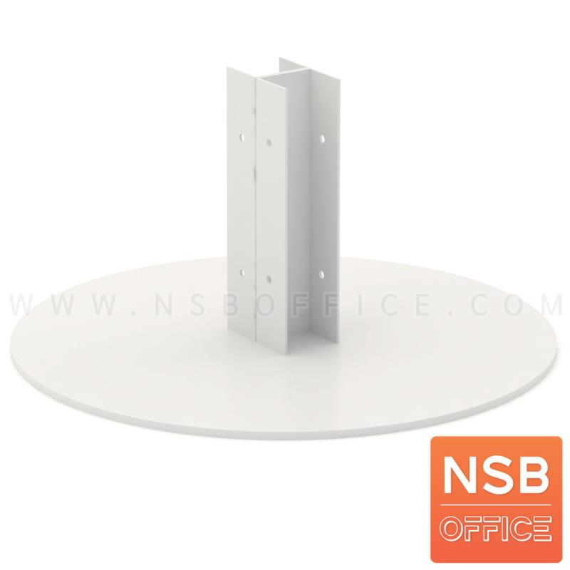 P02A019:ขารุ่นวงกลม (สำหรับวางระหว่างแผ่นต่อแผ่น) upvc ขนาดเสา 66x33 mm.  