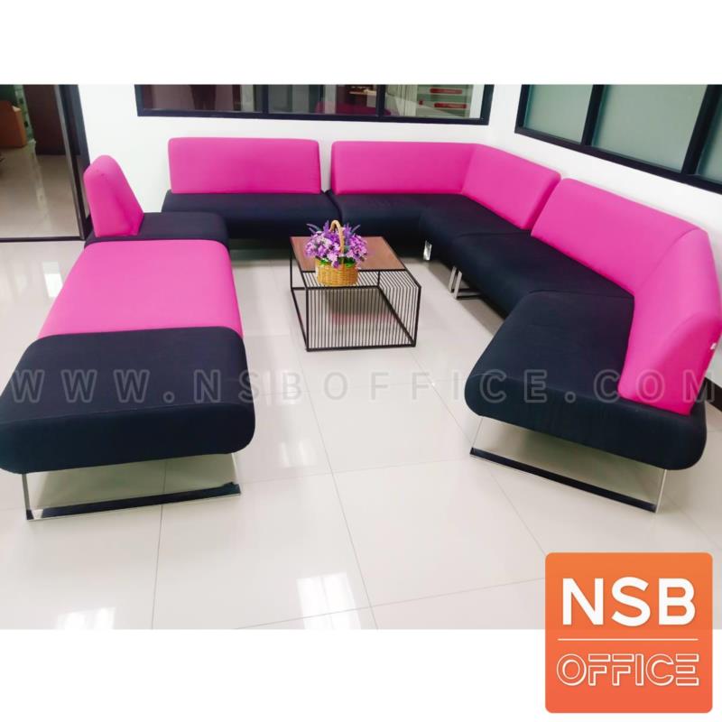 โซฟาตัวเดี่ยว 1 ที่นั่ง รุ่น FINO-SF910 มีพนักพิง ขาเหล็กชุบโครเมี่ยม  