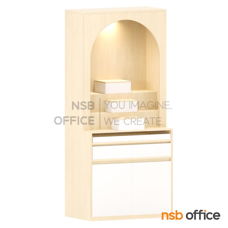 G18A031:โต๊ะหมู่บูชาโมเดิร์น รุ่น เทวัญ ขนาด 90W cm. 