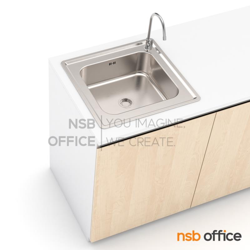 ตู้อ่างซิงค์สแตนเลส 1 หลุมเล็ก top HPL รุ่น Torvax (ทอร์แว็กซ์) ขนาด 120W,150W,180W cm. 