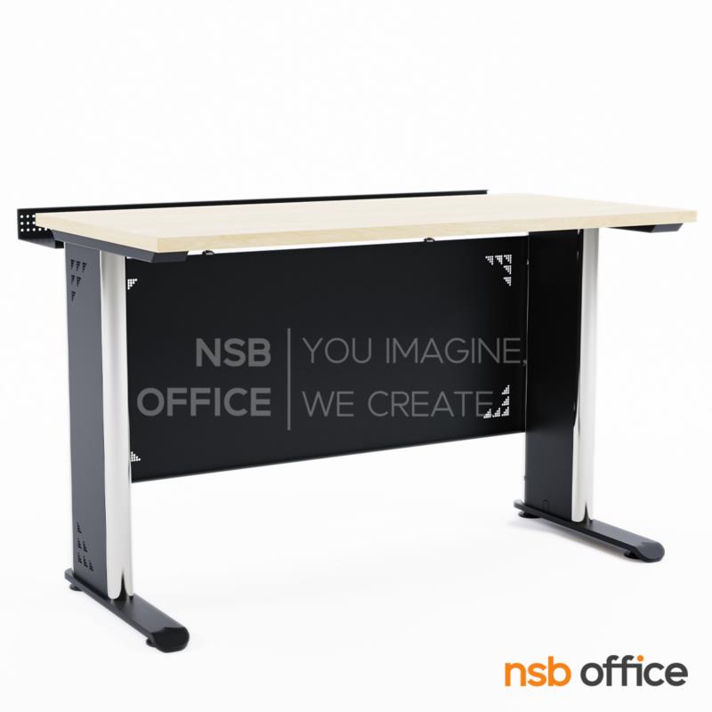 A18A100:โต๊ะประชุมตรง  ขนาด 150W,180W,210W cm. พร้อมบังตาเหล็ก และที่วางจอ