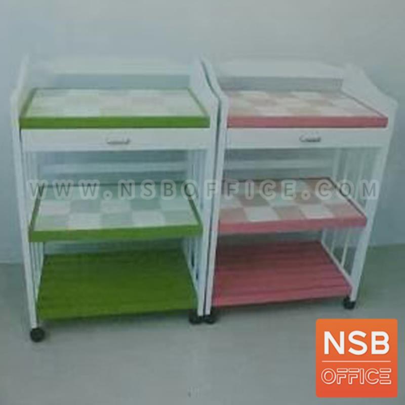 G22A003:ชั้นวางของ รุ่น Delia (เดเลีย) 3 ชั้น , 4 ชั้น  ล้อเลื่อน