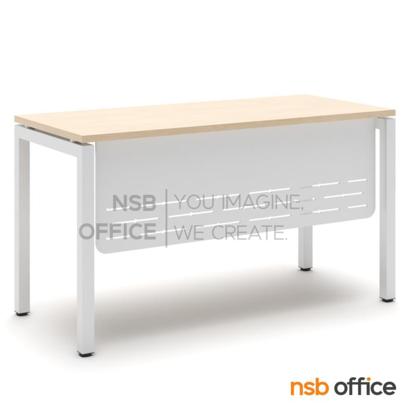 โต๊ะทำงานหน้าตรง บังตาเหล็ก รุ่น Antioch (แอนดีโอก) ขนาด 120W, 135W, 150W cm. ขาเหล็กเหลี่ยม