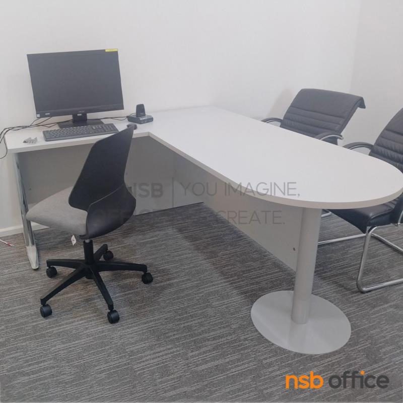 โต๊ะทำงานตัวแอล รุ่น Fenix (ฟีนิกซ์) ขนาด 140W1*160W2 cm.  ขาเหล็ก