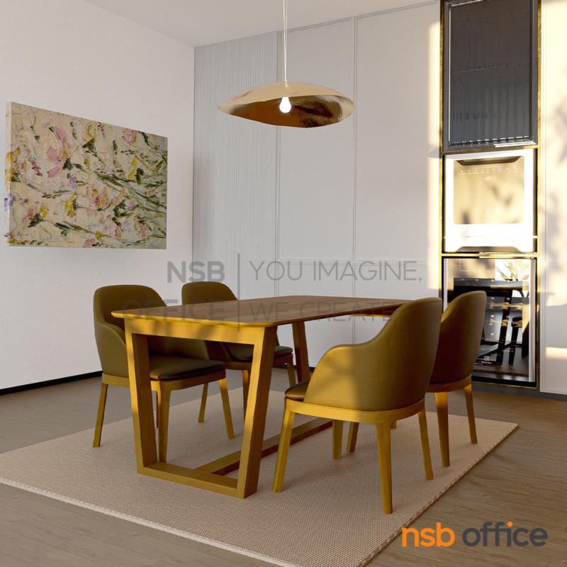 ชุดโต๊ะรับประทานอาหาร ไม้ยางพารา 4 ที่นั่ง รุ่น Lightwind (ไลท์วินด์) ขนาด 150W cm. พร้อมเก้าอี้ 