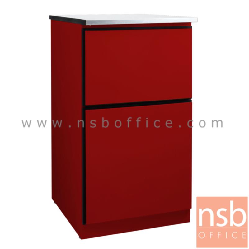 G07A152: ตู้ครัวเหล็ก TOP สแตนเลส 1 ลิ้นชัก 1 บานเปิด รุ่น DOBBEL DB-101   