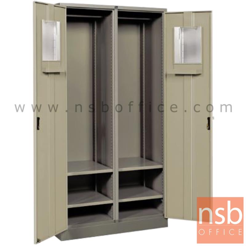 E03A040:ตู้เสื้อผ้าบานเปิดมีคั่นกลาง รุ่น ICN-2W ขนาด 91.5W*53.5D*183H cm.  