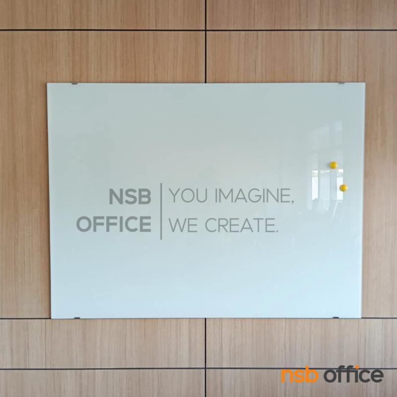 ไวท์บอร์ดกระจกแม่เหล็ก พร้อมถาดวางปากกา Tisdale (ทิสเดล) ขนาด 120W, 150W, 200W cm. 