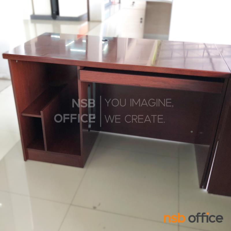 โต๊ะทำงานตัวแอล  รุ่น Merry (เมอรี่) ขนาด 180W1*180W2 cm. พร้อมโต๊ะเข้ามุมและโต๊ะคอมพิวเตอร์