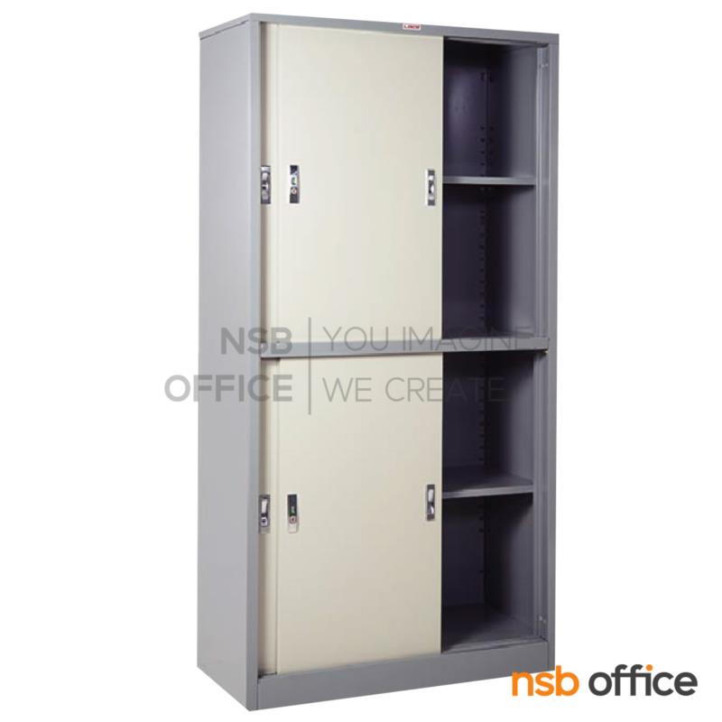 E29A093:ตู้เอกสารบานเลื่อนทึบสูง รุ่น SLS-0613 ขนาด 91.4W* 45D* 181.7H cm. 