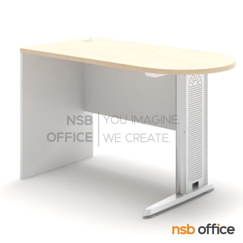 A40A005:โต๊ะแพทย์ในห้องตรวจ รุ่น Larnix (ลาร์นิกซ์) ขนาด 120W cm.  บังตาไม้ ขาเหล็กตัวแอล