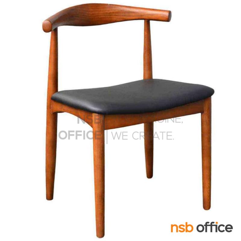 B29A444:เก้าอี้โมเดิร์นหนังเทียม รุ่น Leilani (เลลานี)  ขาไม้