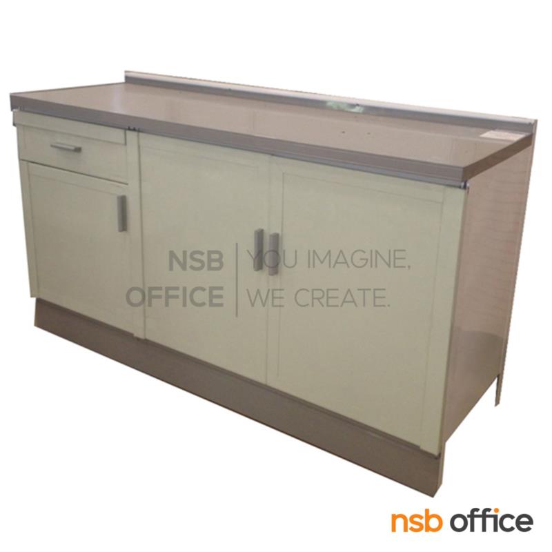 K07A027:ตู้เคาน์เตอร์หน้าเรียบ 1 ลิ้นชัก 3 บานเปิด รุ่น Feta (เฟต้า) ขนาด 150W cm.  