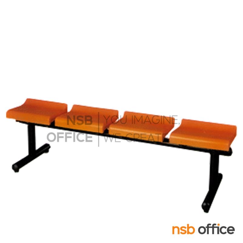 เก้าอี้นั่งคอยเฟรมโพลี่  2 ,3 ,4 ที่นั่ง ขนาด 100W ,149W ,198W cm. โครงขาเหล็กกล่องพ่นดำ