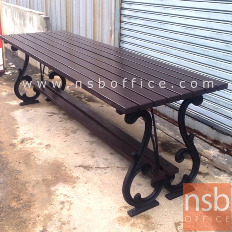 โต๊ะสนามไม้เต็ง เหล็กหล่อ กทม. BKK-TOO20 (100, 120, 150, 200 cm)