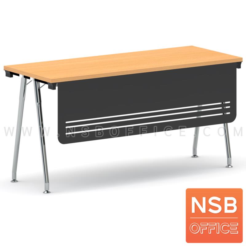 A07A052:โต๊ะประชุมพับเก็บได้ รุ่น  Berline (เบอไลน์) ขนาด 150W, 180W (60D ,75D) cm.  พร้อมบังโป๊เหล็ก ขาเหล็ก